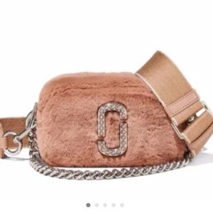 Marc Jacobs Brown Faux Fur Crossbody Bag
